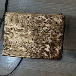 MCM Gold Textured Women's Bag
